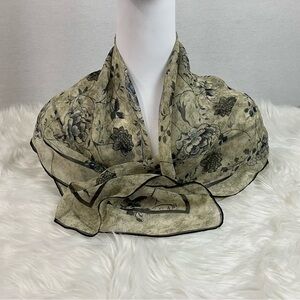 Oscar de la Renta Floral Scarf